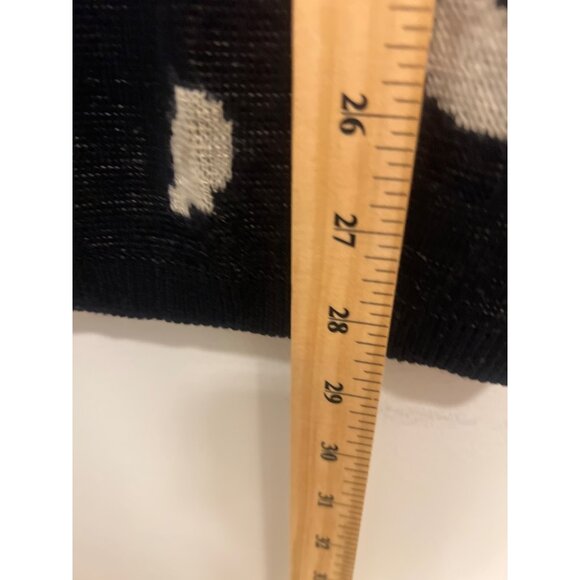 Vintage Black Long Sleeve Puppy Dog Print Cozy Sweater - Picture 7 of 8